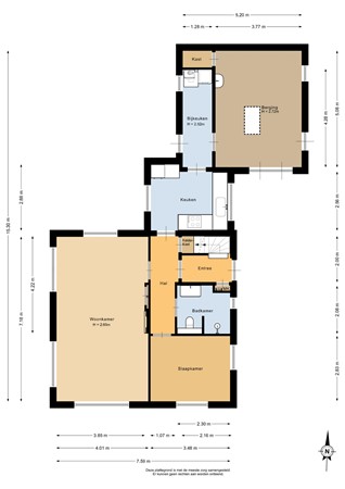 Floorplan - Kerkebuurt 167, 1647 ME Berkhout